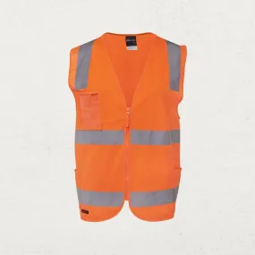 Hi Vis Safety Vest with Zip Closure