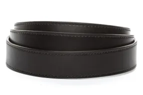 1.25" Black Vegetable Tanned Leather Strap