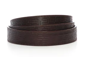 1.25" Chocolate Vegetable Tanned Leather - Signature Strap