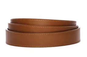 1.25" Light Brown Vegetable Tanned Leather Strap