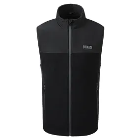 13 Area Black Fleece Heated Gilet