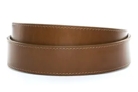 1.5" Light Brown Vegetable Tanned Leather Strap