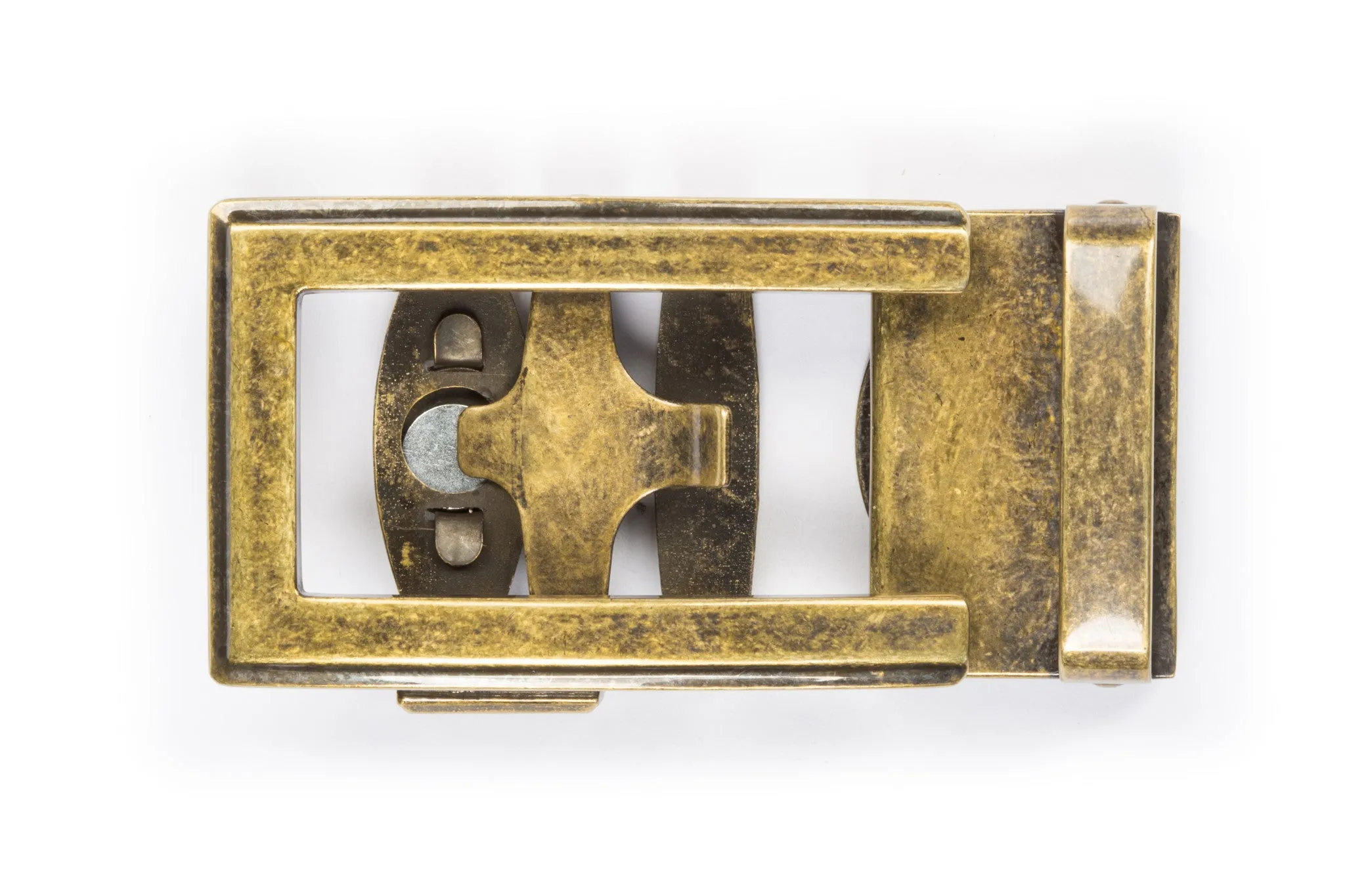 1.5" Traditional Buckle in Antiqued Gold