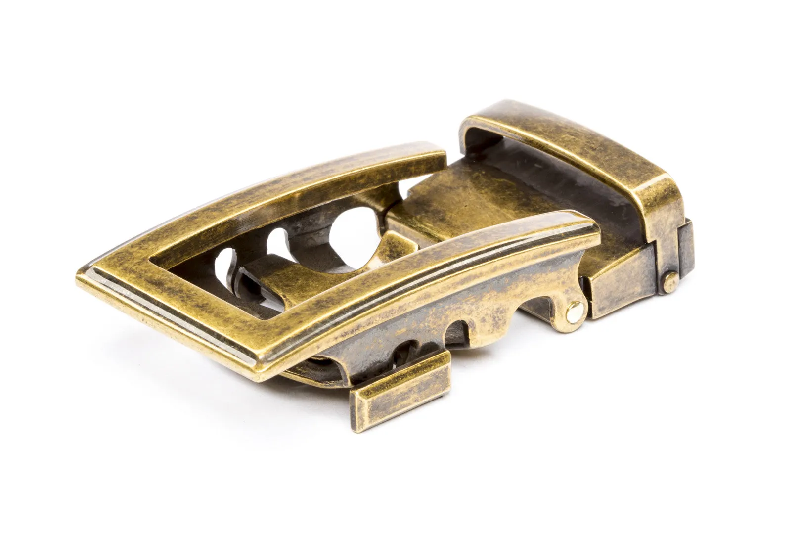 1.5" Traditional Buckle in Antiqued Gold