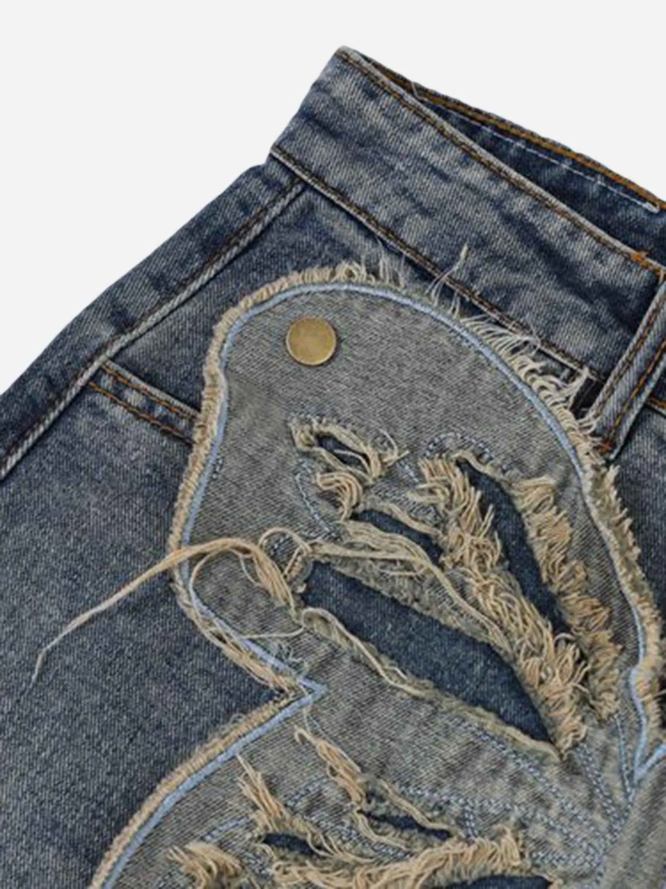 1984 Appliqued Butterfly Embroidered Jeans