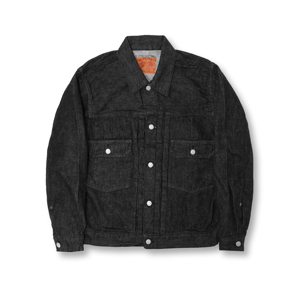 2102BK - Type 2 Black Denim Jacket -