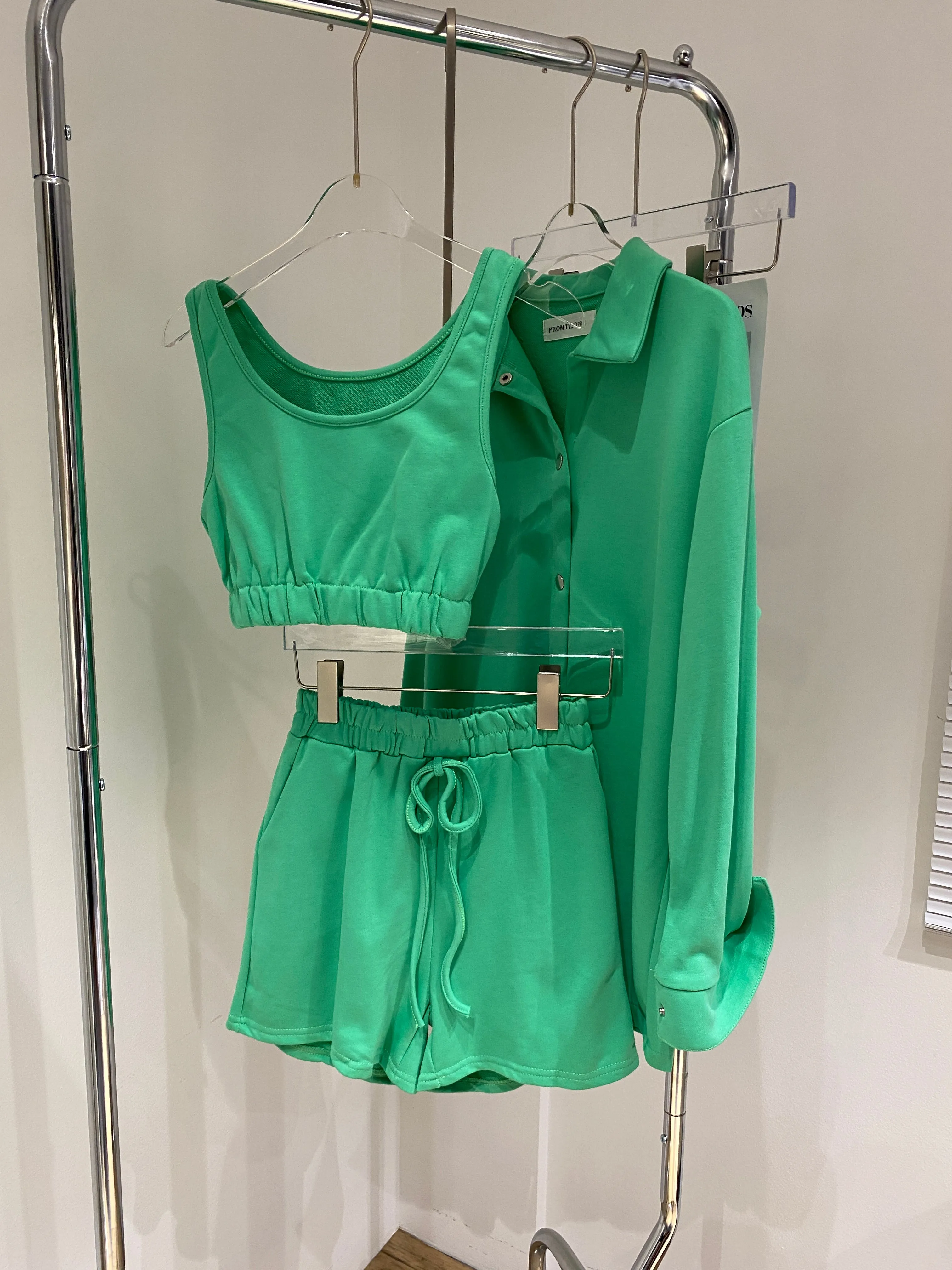 3-Piece Loungewear Co-ord Set - Mint