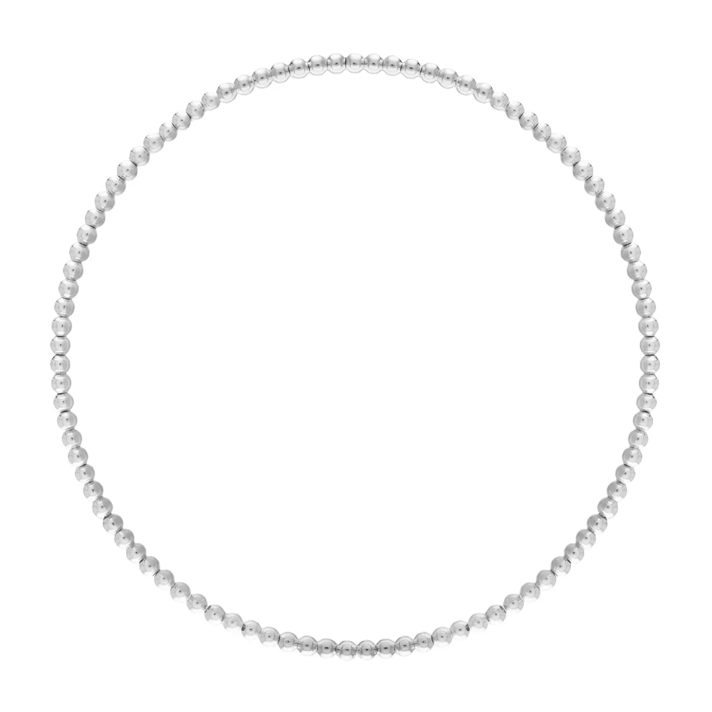 Alexa Leigh - 2mm Ball Bracelet in Silver (7.5)