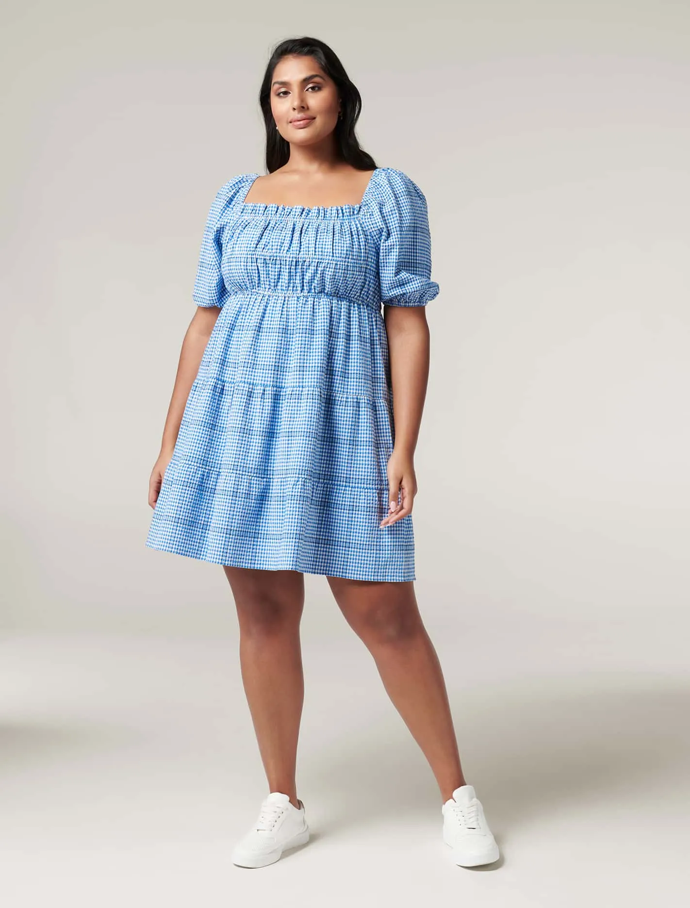 Andie Curve Puff Sleeve Mini Dress