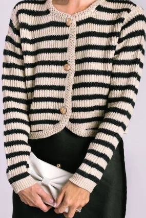 Archer Striped Knit Cardigan