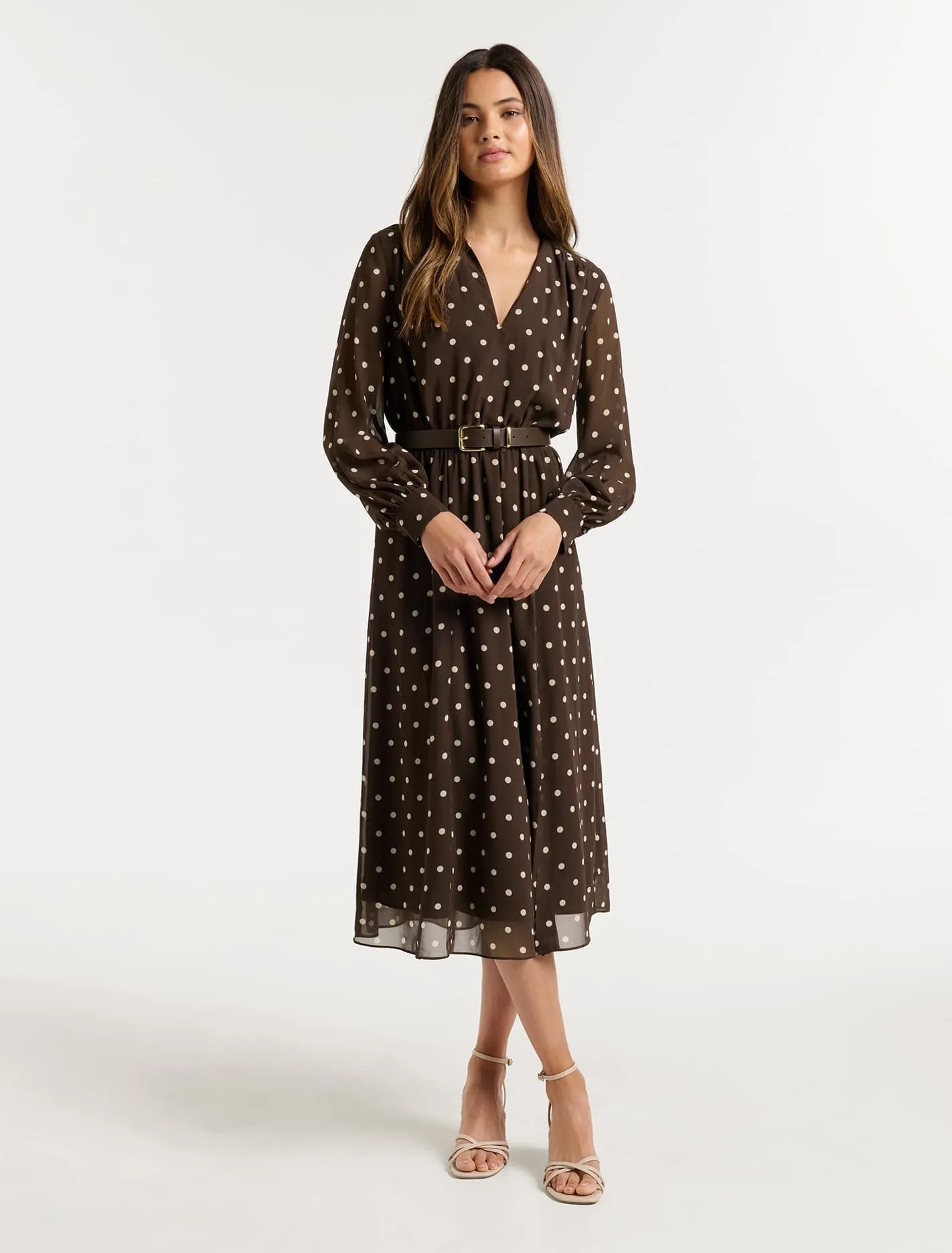 Aria Petite Midi Shirt Dress