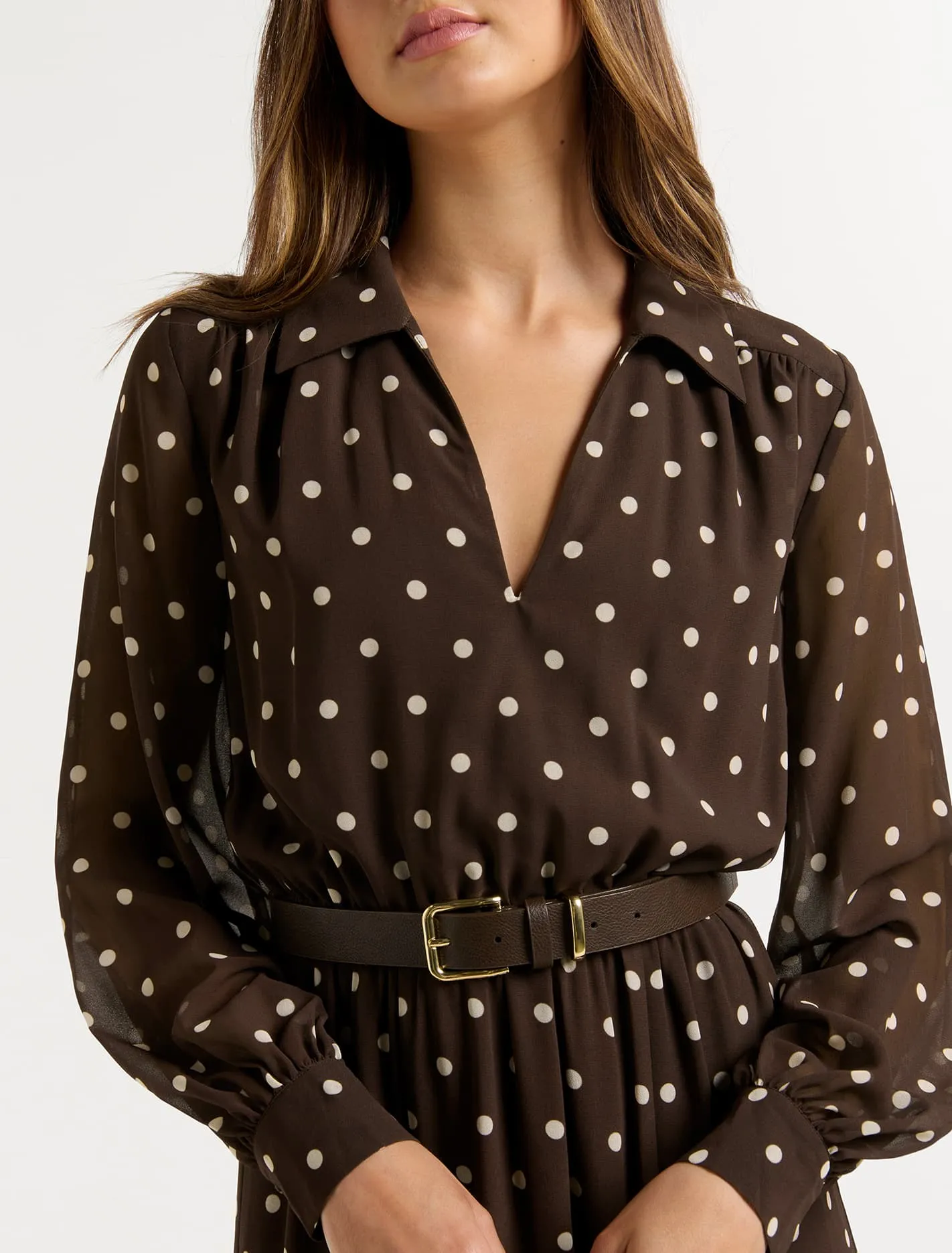 Aria Petite Midi Shirt Dress