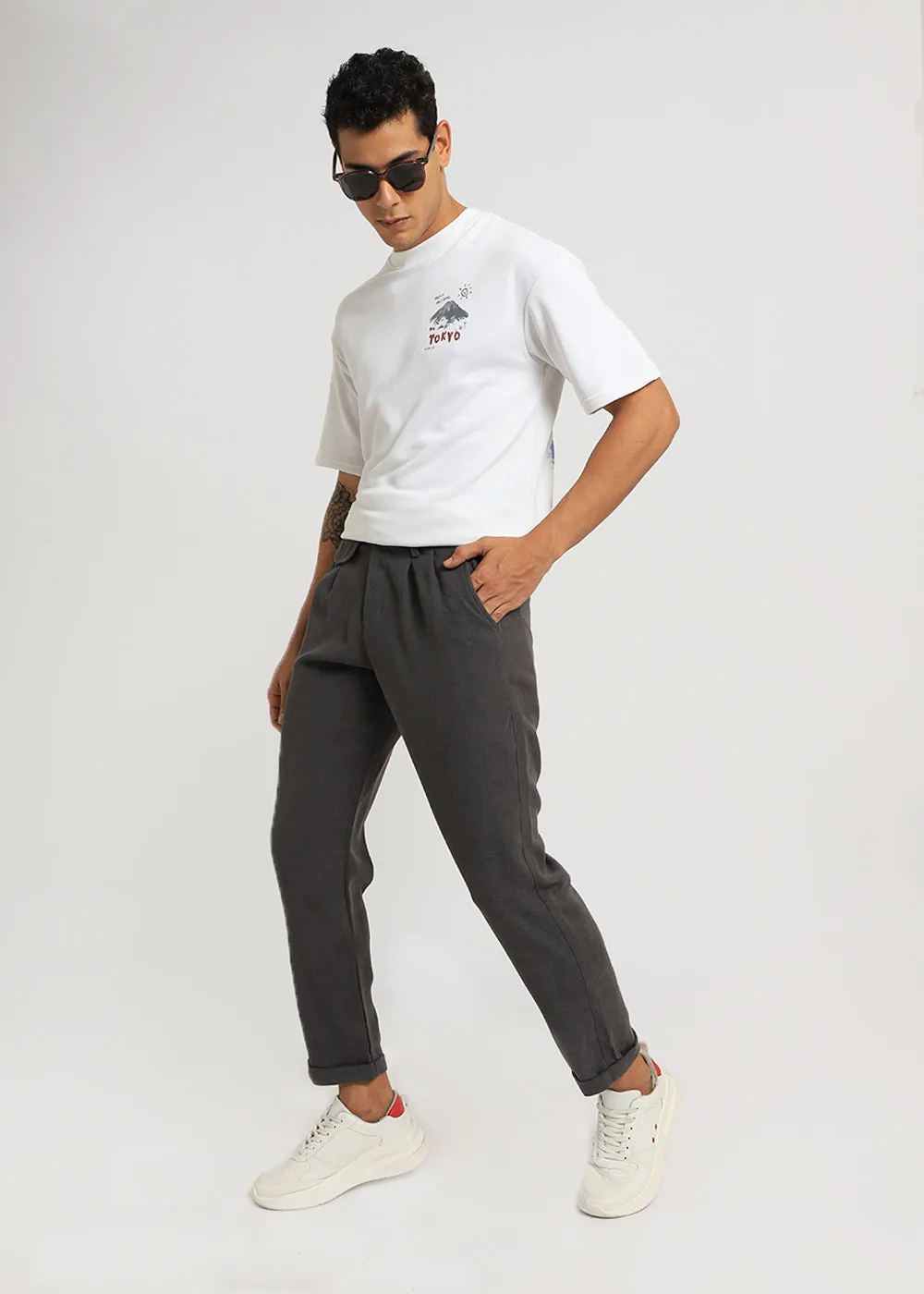 Artic Gray Korean Trouser