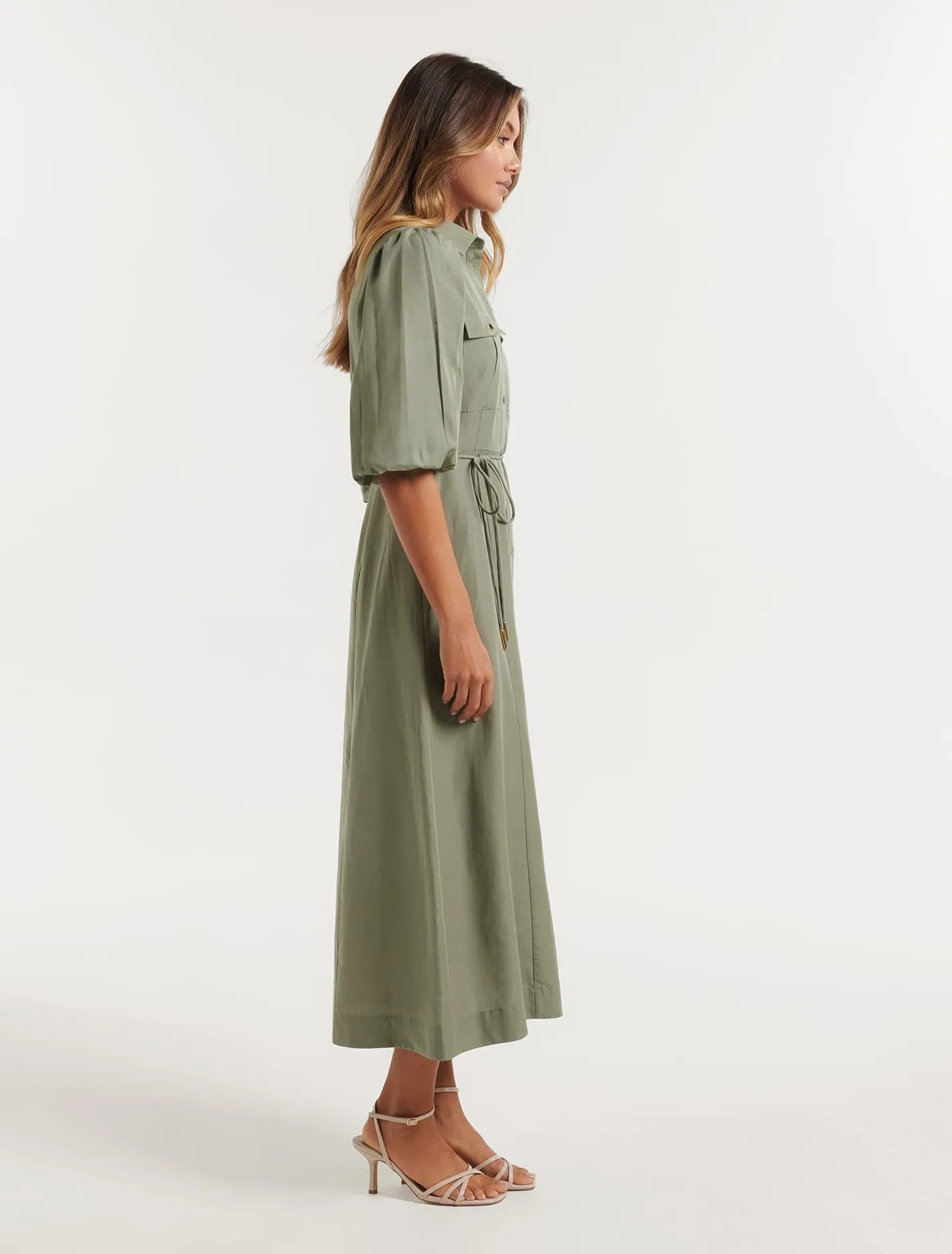 Ashley Midi Shirt Dress