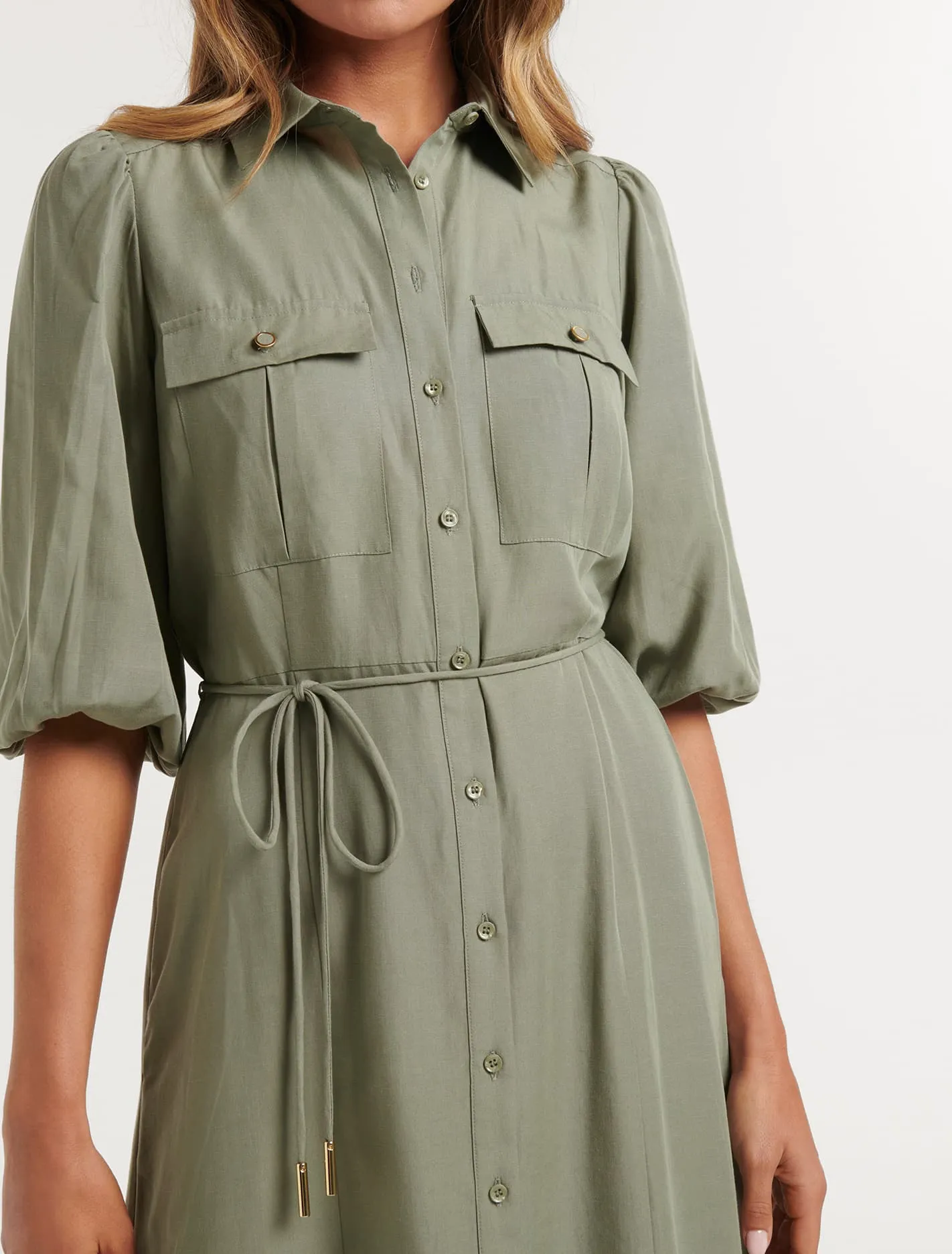 Ashley Midi Shirt Dress