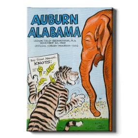 Auburn Tigers - Auburn vs Alabama Official Program Cover 11.30.63