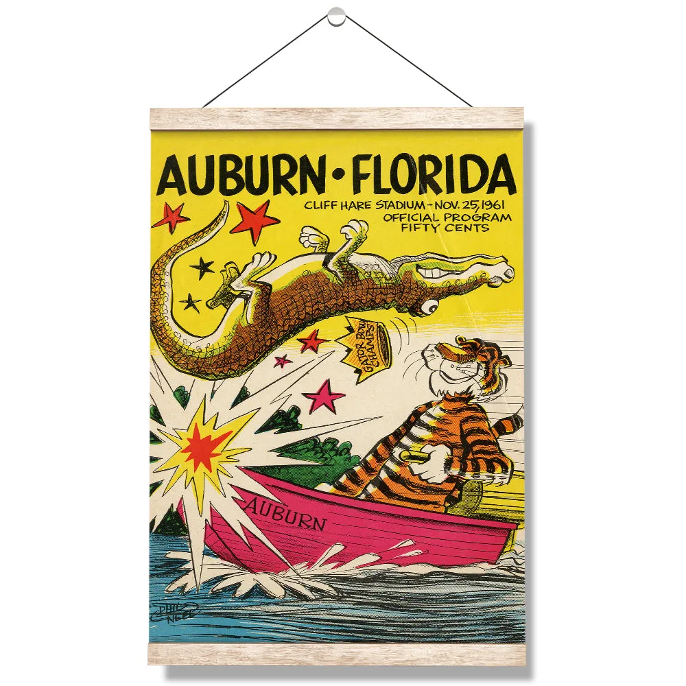 Auburn Tigers - Auburn vs Florida Official Program Cover 11.25.61