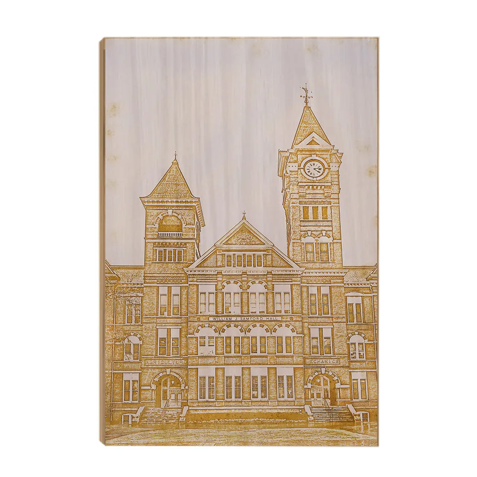 Auburn Tigers - Samford Hall Vintage Sketch