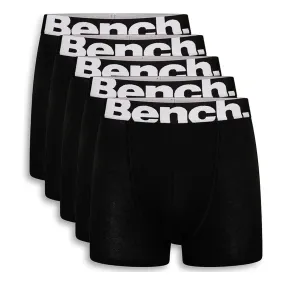 Bench Mens Marco 5 Pack Elasticated Boxer Shorts