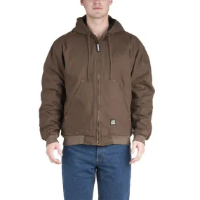 'Berne' Men's Highland Washed Hooded Jacket - Bark