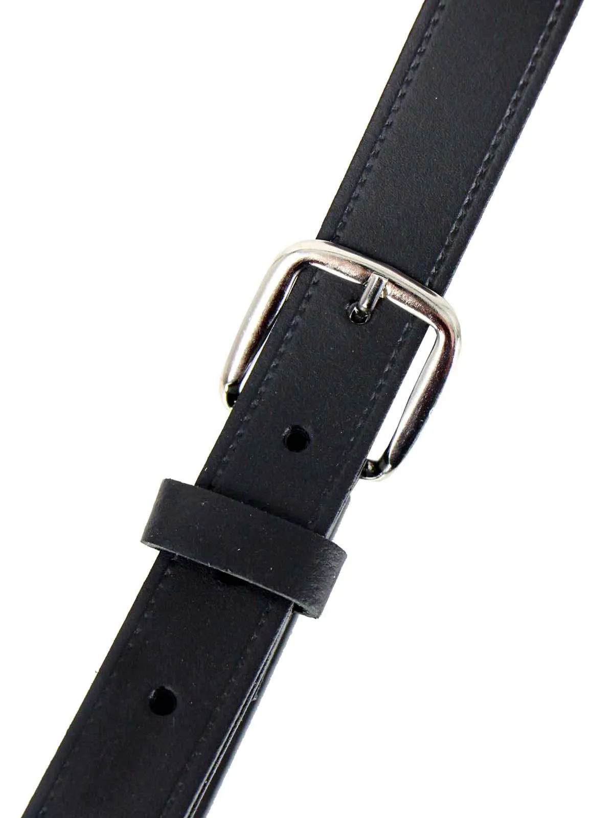 Black 1950s Vintage Look One Inch Wide Belt