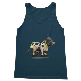 Black and White Cow Classic Adult Vest Top