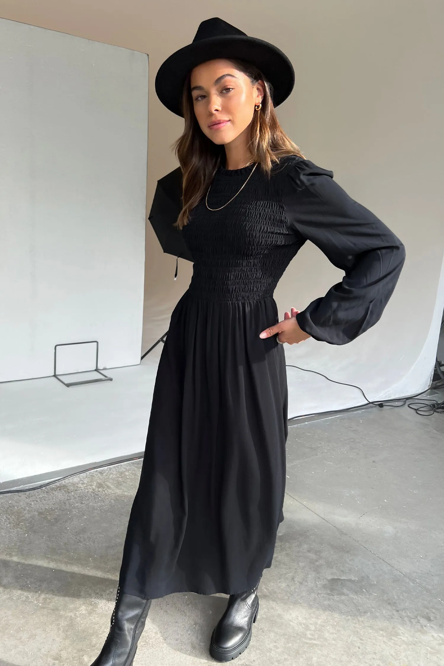 Black Swedish Dress