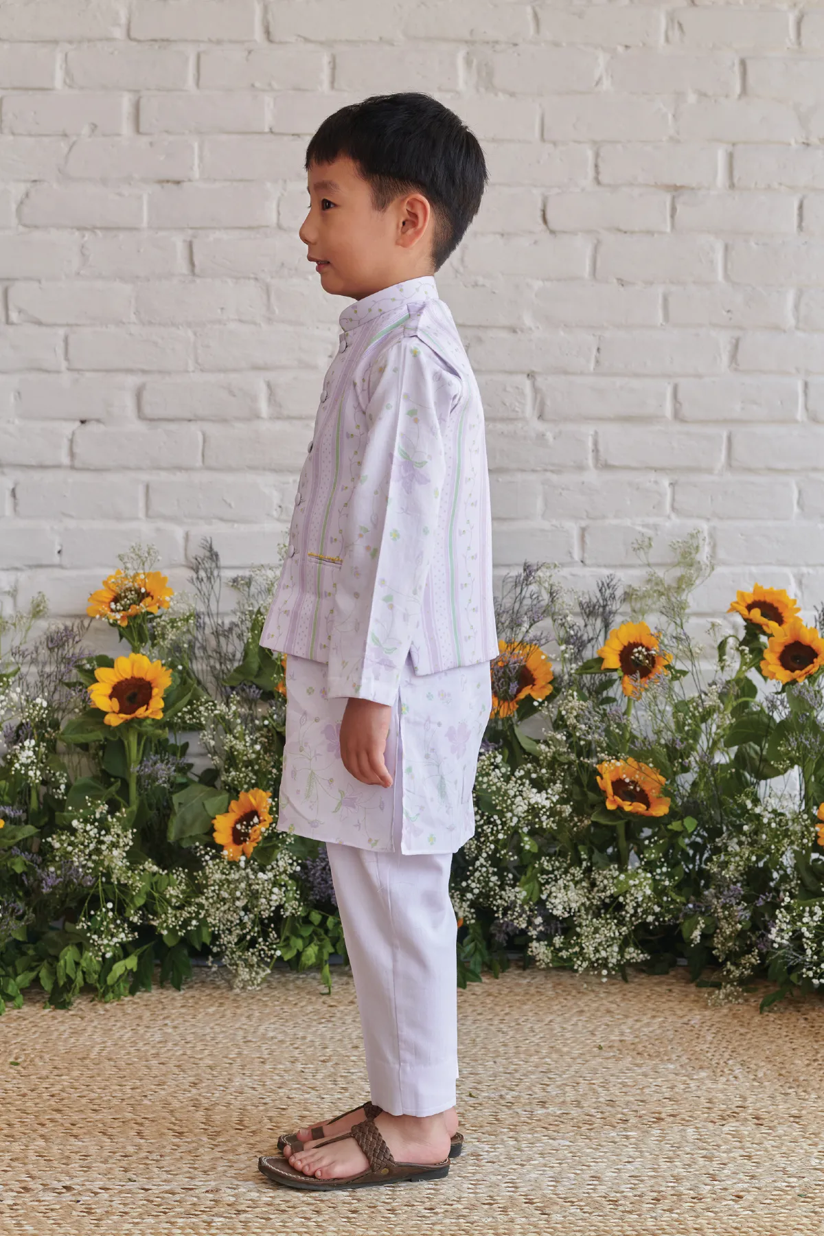 BLUSHING BLOOM- Kurta Pyjama Set with Jacket