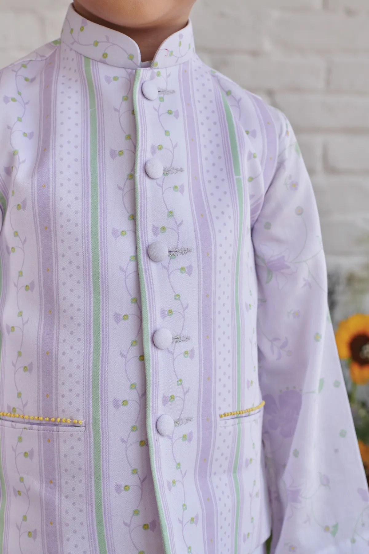 BLUSHING BLOOM- Kurta Pyjama Set with Jacket