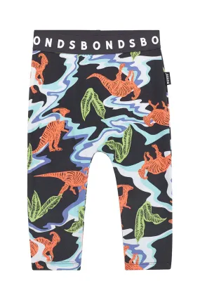 Bonds Baby Stretchies Leggings - Parasaurolophous Prance Charcoal