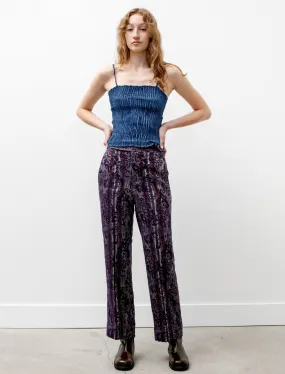 Boot Cut Side Tab Trousers Papillon Mall Jacquard