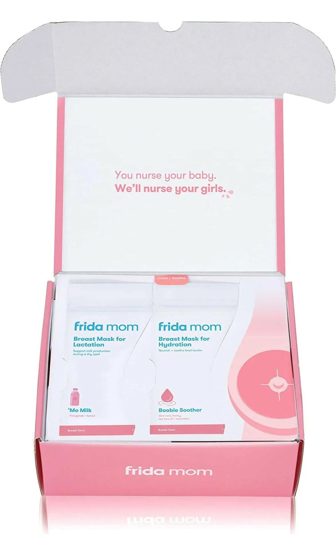 Breast Care Kit 9 PC, 2-in-1 Lactation Massager, Breast Warmers, Breast Mask for Hydration and Lactation by Frida Mom