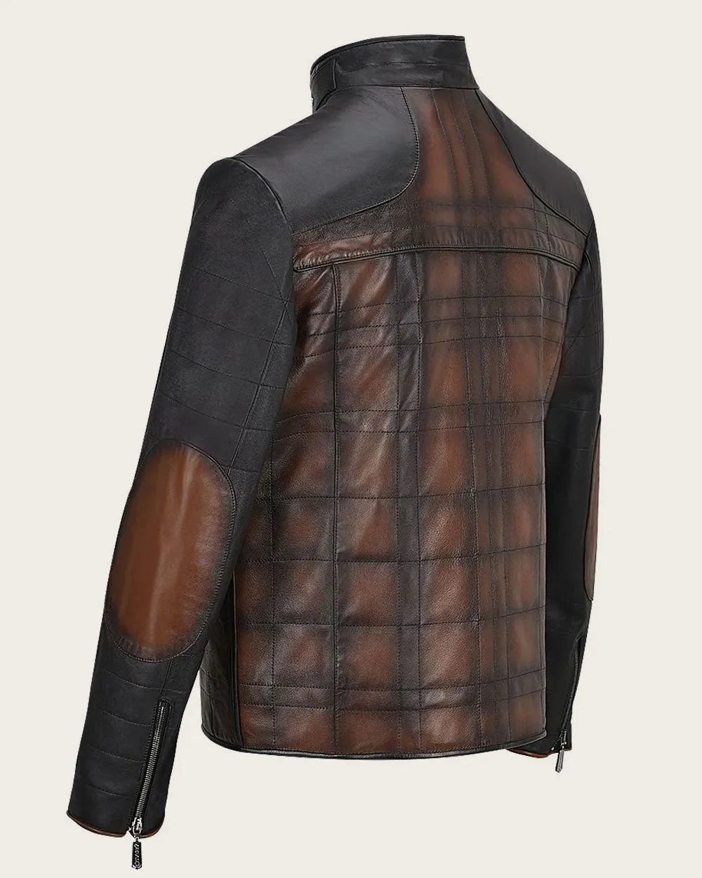 Brown hand-chaded jacket