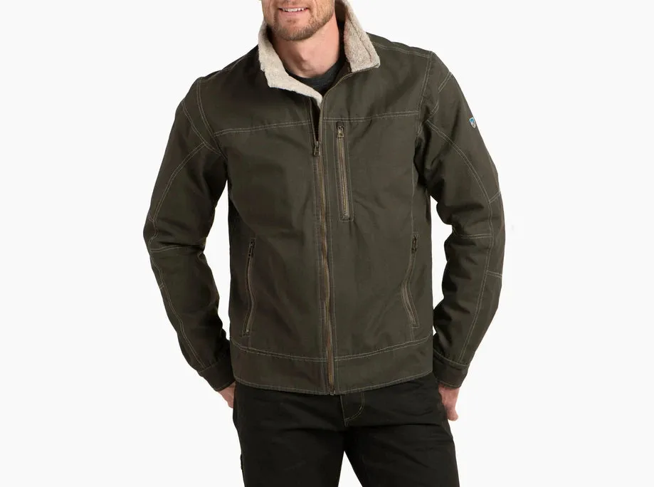 Burr Lined Jacket - Gun Metal