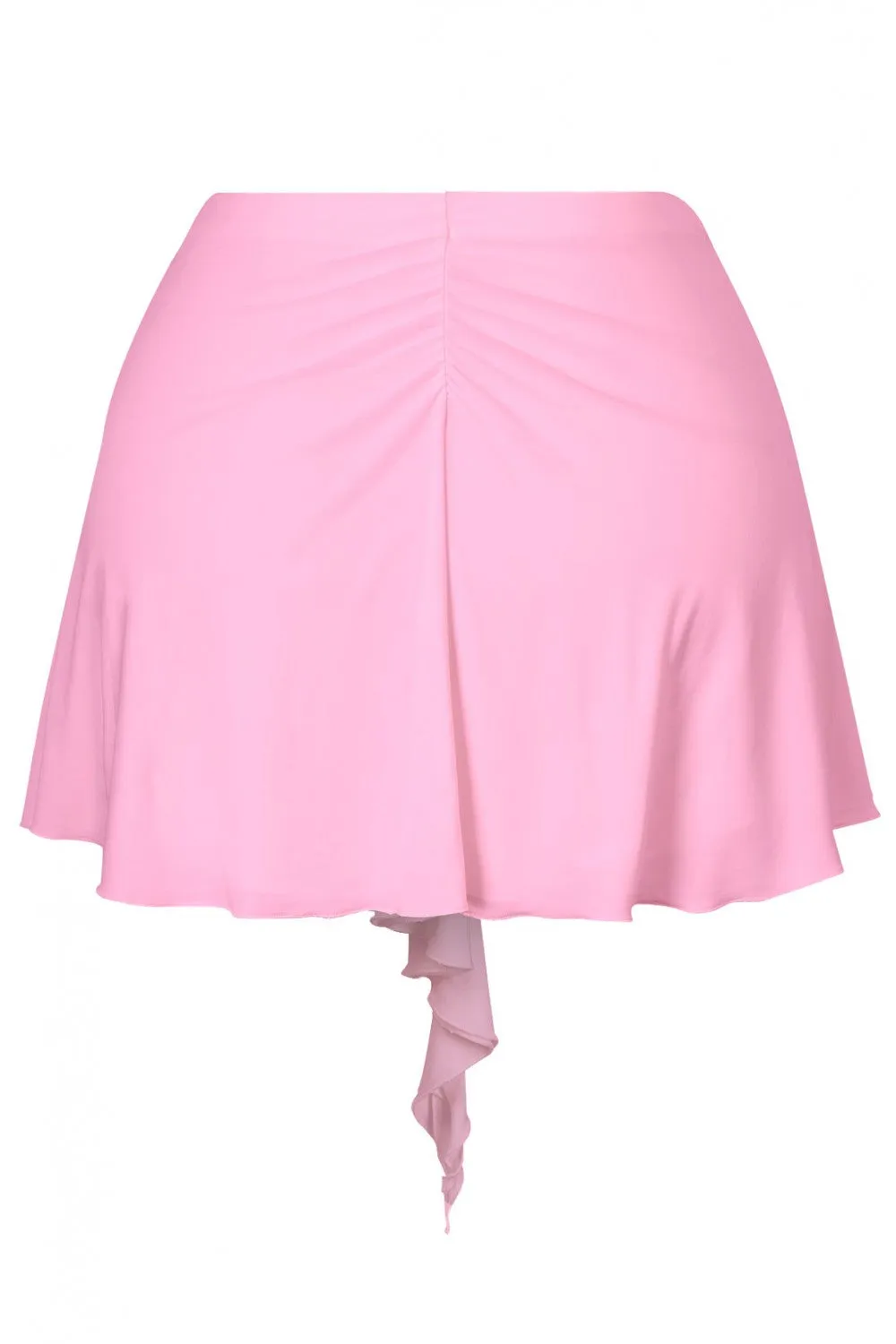 Business Talk Ruffled Hem Mini Skirt