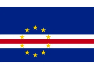 Cape Verde Courtesy Flag Polyester 45 x 30cm