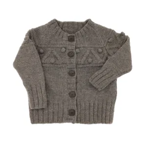 Caribou Bobble Knit Merino Wool Cardigan