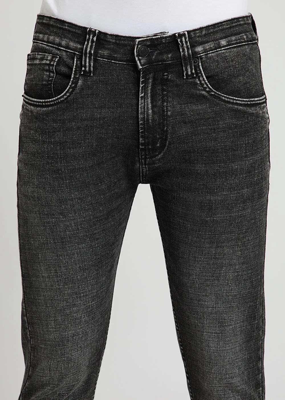 Charcoal Black Slim Fit Jeans