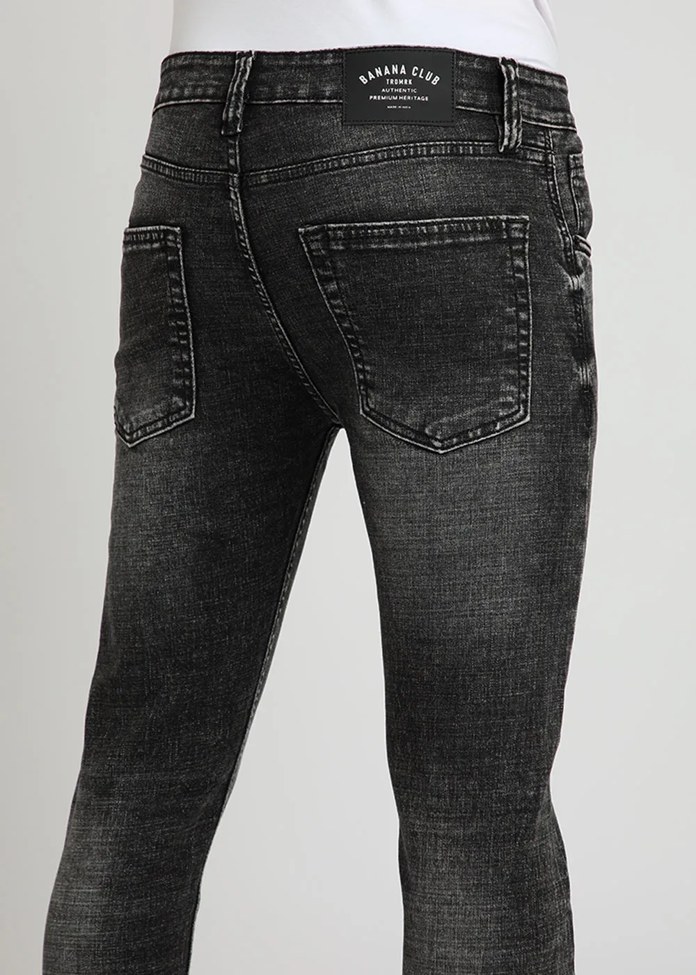 Charcoal Black Slim Fit Jeans