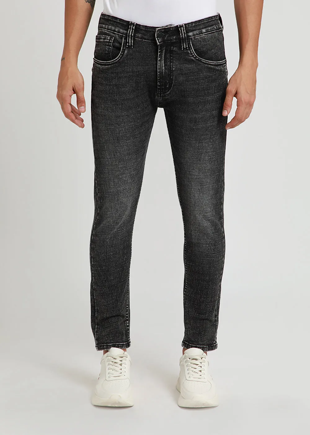 Charcoal Black Slim Fit Jeans