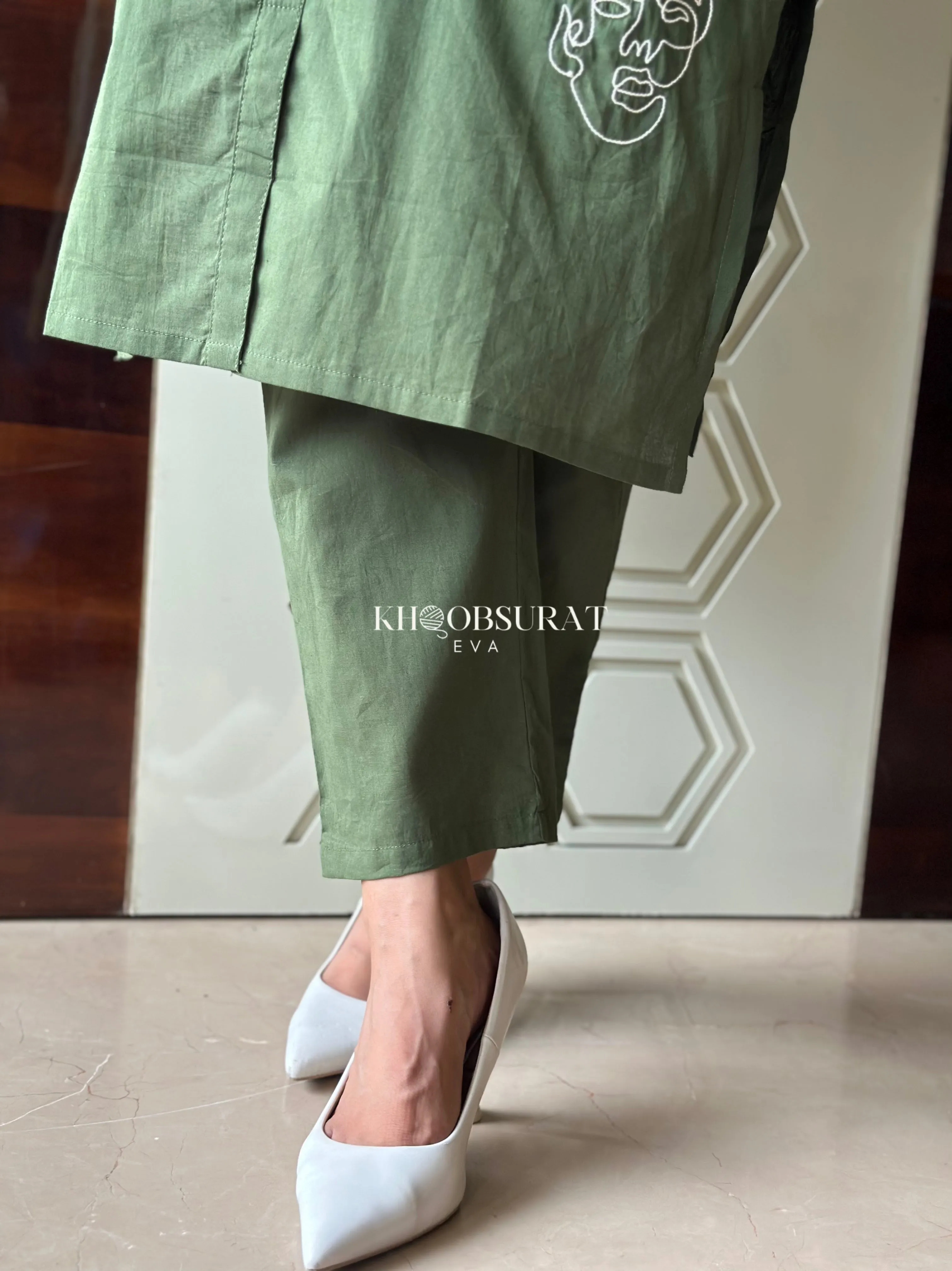 City Chic Green Kurta Set