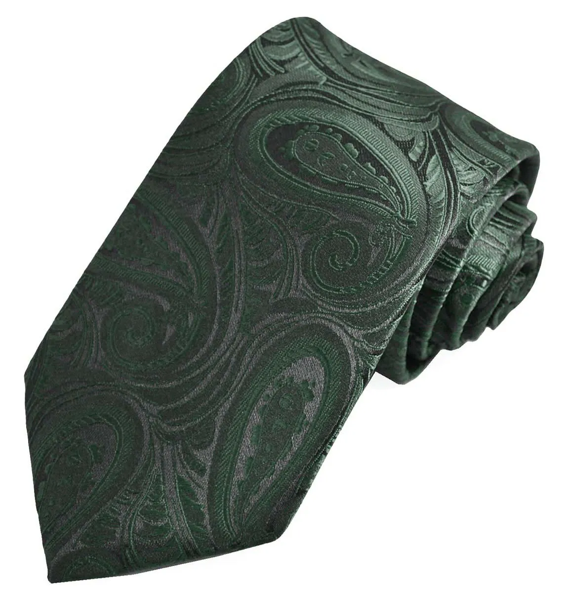 Classic Emerald Green Paisley Tuxedo Vest Set