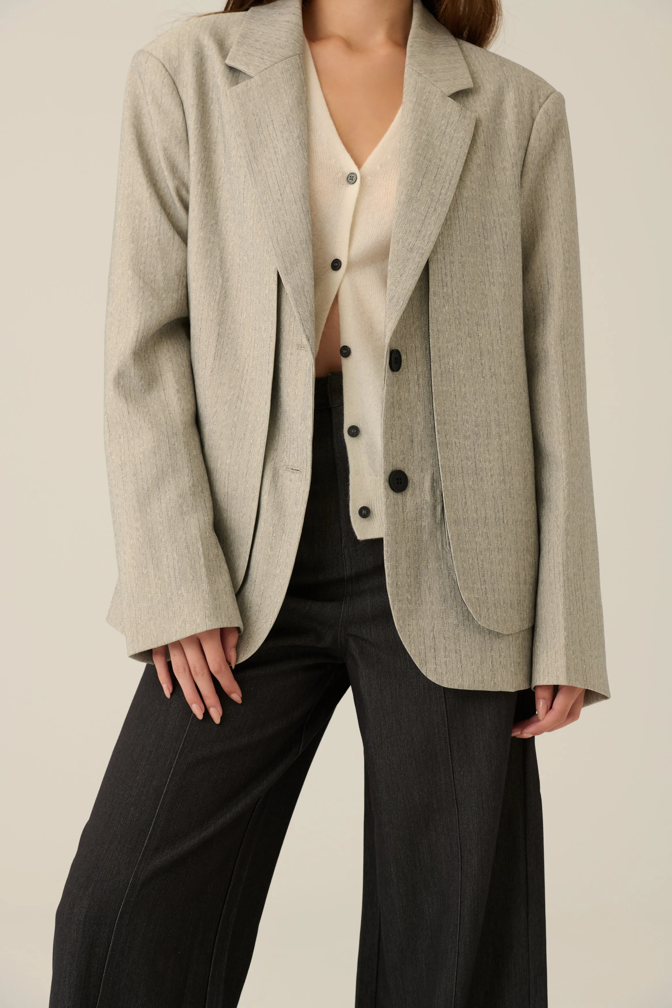 Confidence double layered blazer