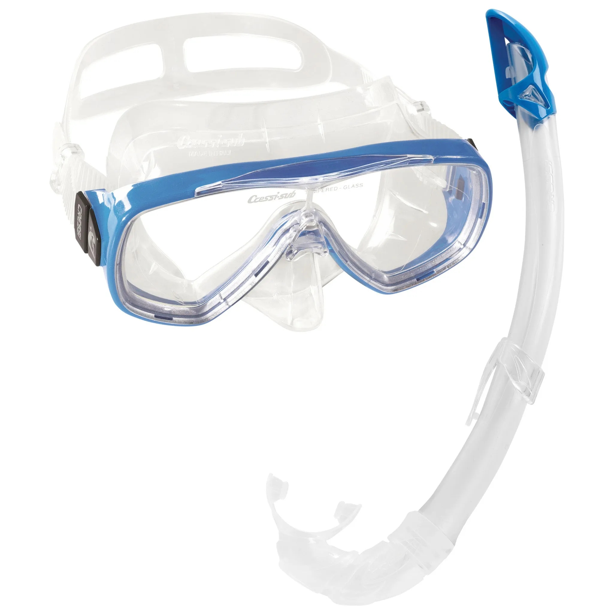 Cressi Adult Onda and Mexico Wide View Comfortable Snorkel Combo