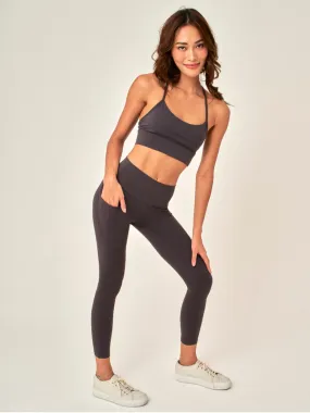 Easy Stretch 7/8 *Pocket Leggings in Iron Gray