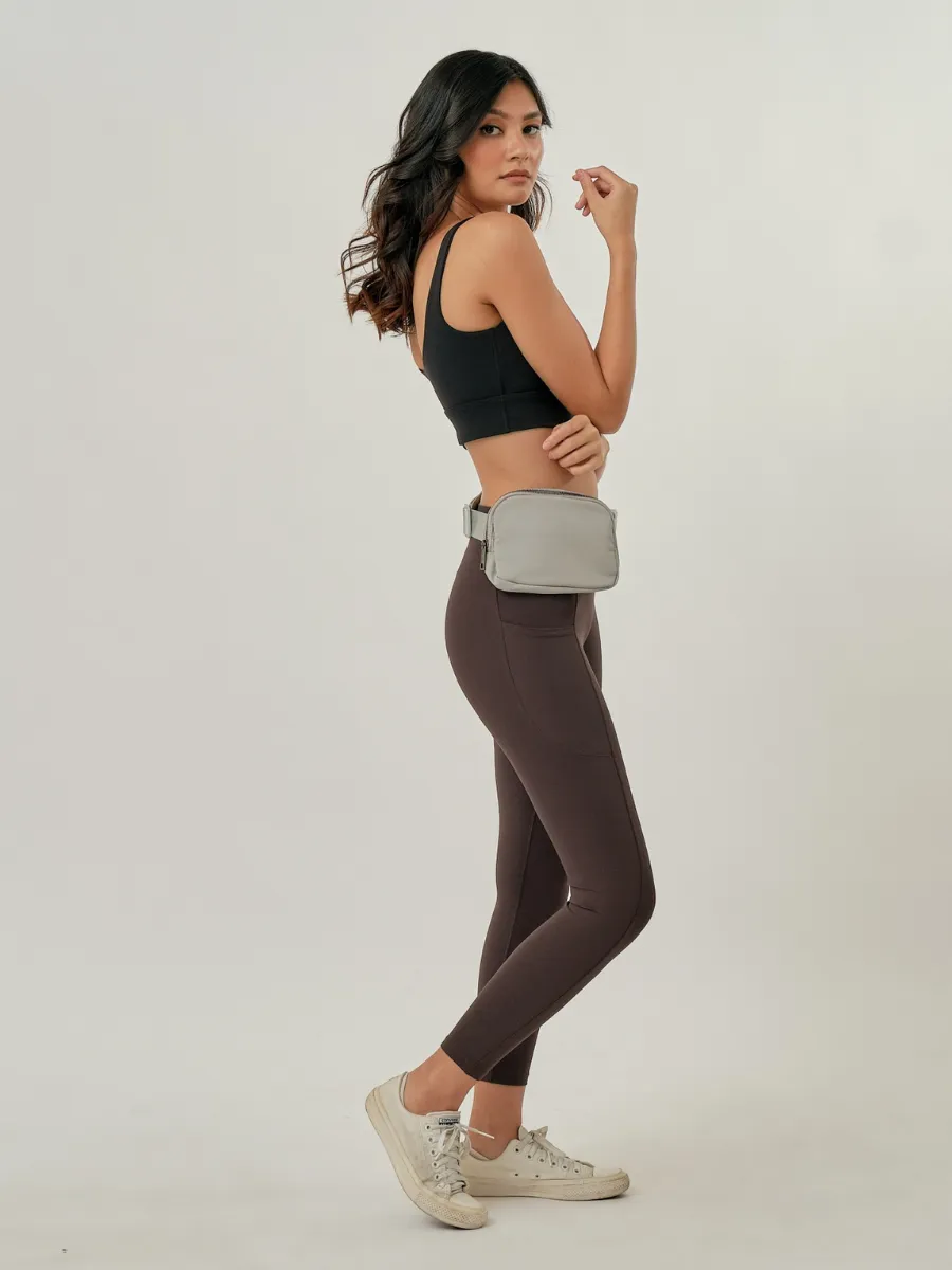 Easy Stretch 7/8 *Pocket Leggings in Iron Gray