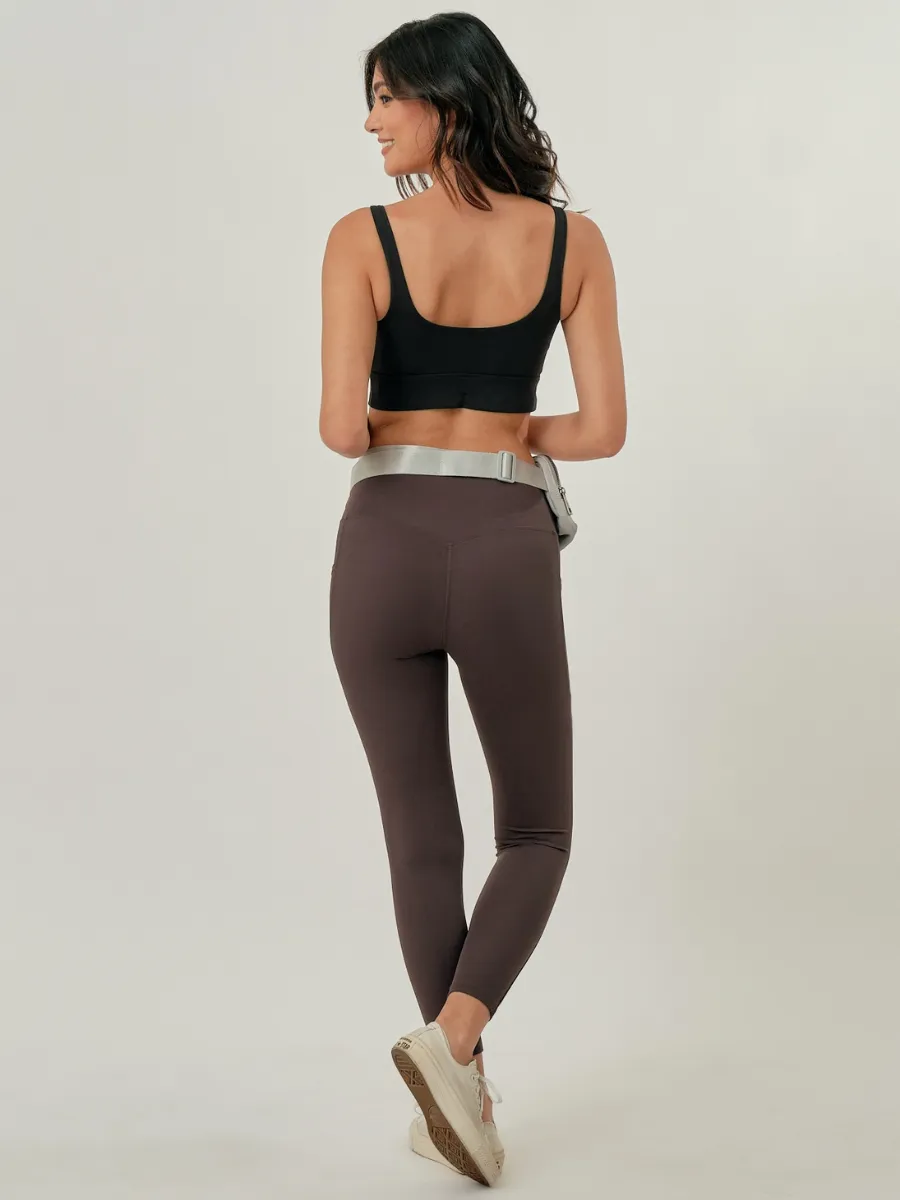 Easy Stretch 7/8 *Pocket Leggings in Iron Gray