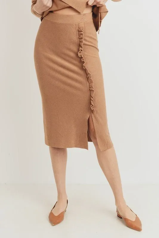 Elle Ruffle Midi Skirt - FINAL SALE