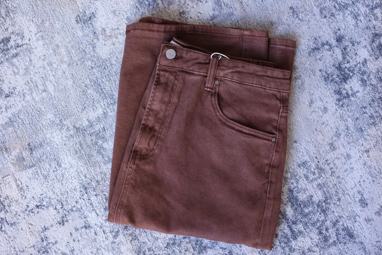 Espresso Brown RISEN Denim Skirt • 1X - 3X PLUS