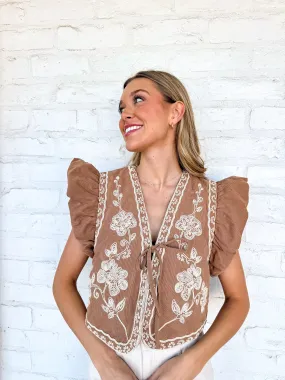 Feels Like Fall Camel Top